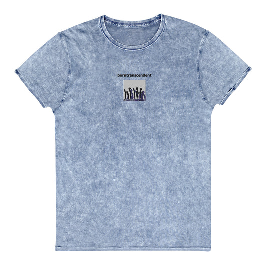 Unisex Denim T-Shirt- Sculptures